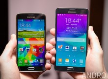 เปรียบเทียบ Samsung Galaxy Note 4 กับ S5