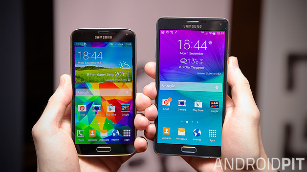 เปรียบเทียบ Samsung Galaxy Note 4 กับ S5